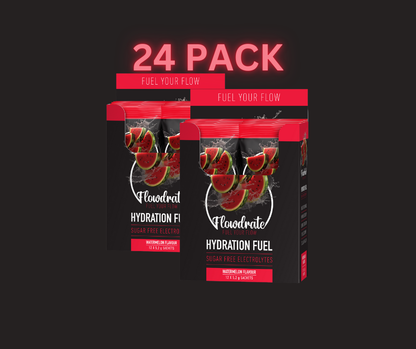 FLOWDRATE 24's Hydration Fuel -Watermelon Flavoured Sugar Free Electrolytes